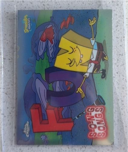 2025 Topps Chrome SpongeBob #S-1 F.U.N. S-O-N-G Songs — front