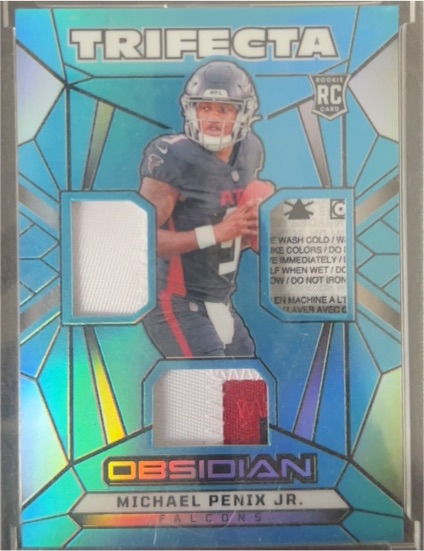 2024 Panini Obsidian Trifecta #Michael Penix Jr. — front