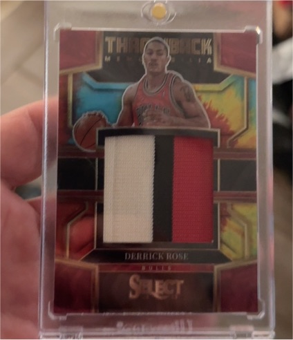 2022-23 Panini Select Throwback Memorabilia #TM-DR Derrick Rose — front