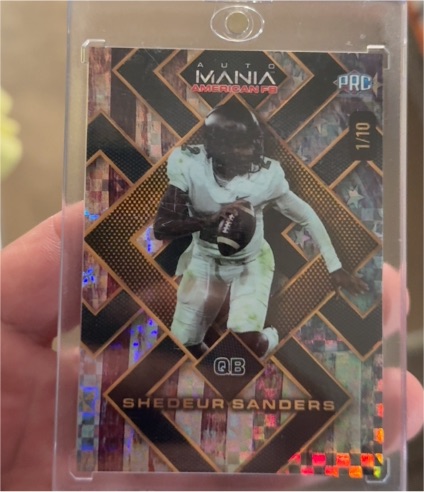 2024 Wild Card Auto Mania PRC #Shedeur Sanders — front