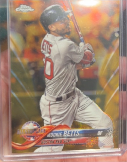 2018 Topps Chrome Update #HMT68 Mookie Betts Boston Red Sox — front