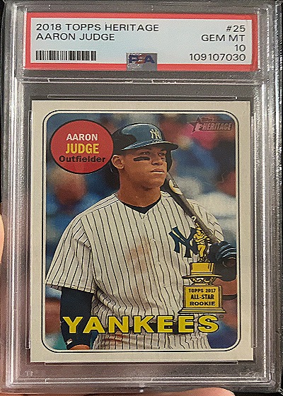 2018 Topps Heritage #25 Aaron Judge — front