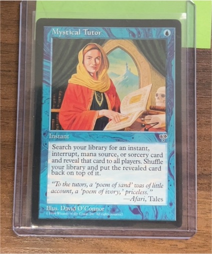 1996 Magic: The Gathering #Mystical Tutor — front