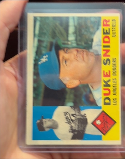 1960 Topps #493 Duke Snider — front