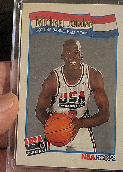 1991-92 NBA Hoops #579 Michael Jordan USA Basketball — front