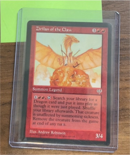 1996 Magic: The Gathering Zirilan of the Claw — front