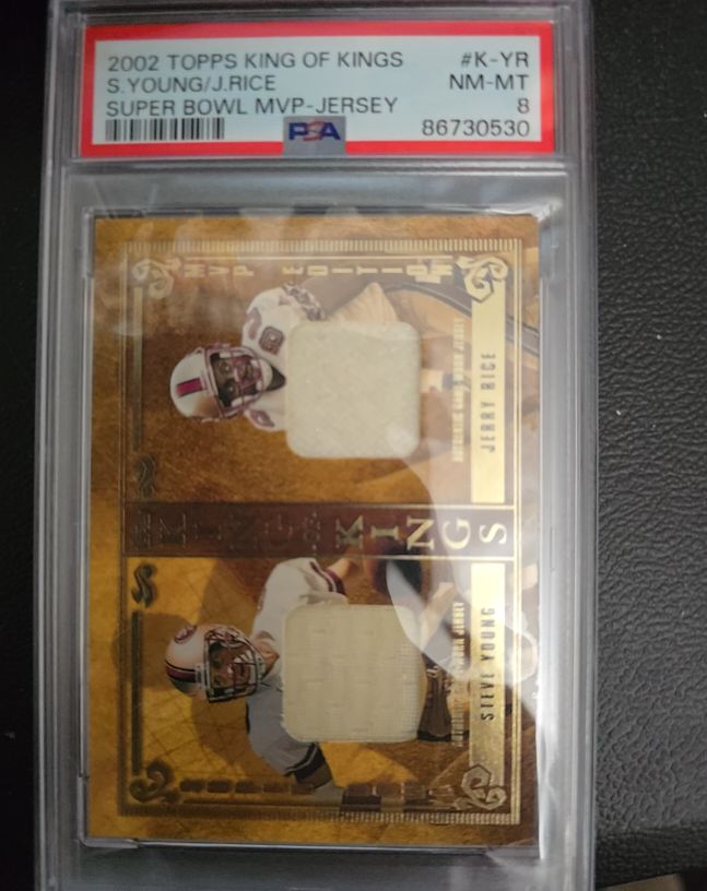 2002 Topps King of Kings #K-YR Steve Young/Jerry Rice — front