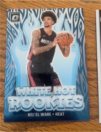 2024-25 Donruss Optic #5 Kel'el Ware White Hot Rookies — front