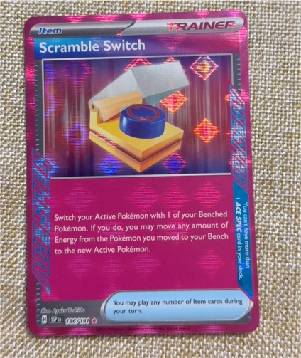 2024 Pokémon TCG Surging Sparks #186 Scramble Switch — front