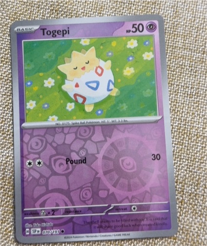 2024 Pokémon SV08: Surging Sparks #070 Togepi — front