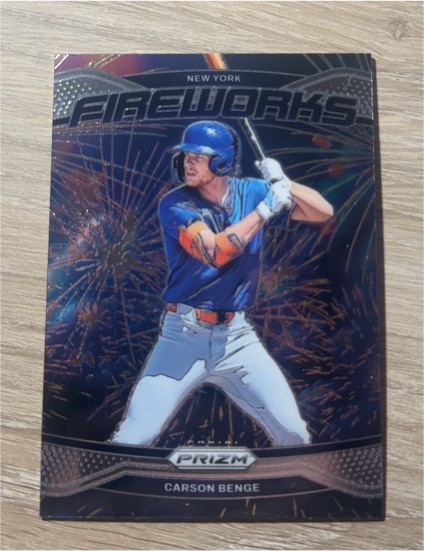 2025 Panini Prizm Fireworks #9 Carson Benge — front