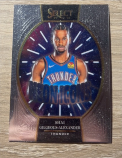 2024-25 Panini Select #10 Shai Gilgeous-Alexander Neon Icon — front