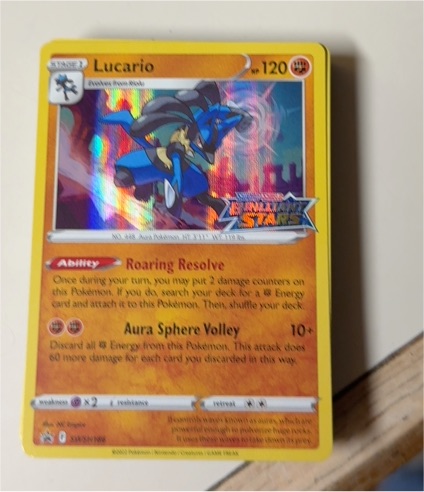 Pokemon Brilliant Stars #SWSH186 Lucario — front
