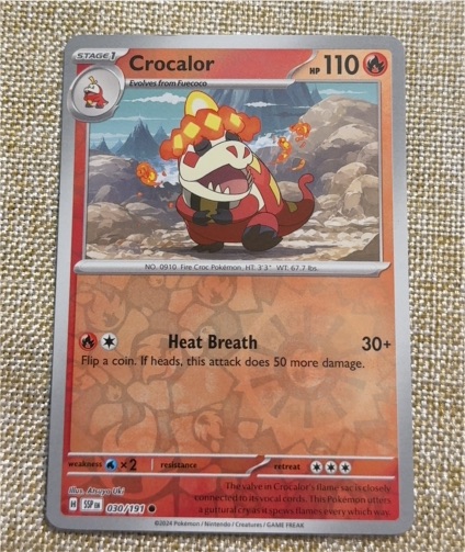 2024 Pokémon Surging Sparks #030 Crocalor — front