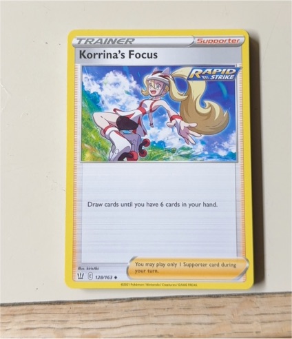 2021 Pokemon Sword & Shield Battle Styles #128 Korrina's Focus — front