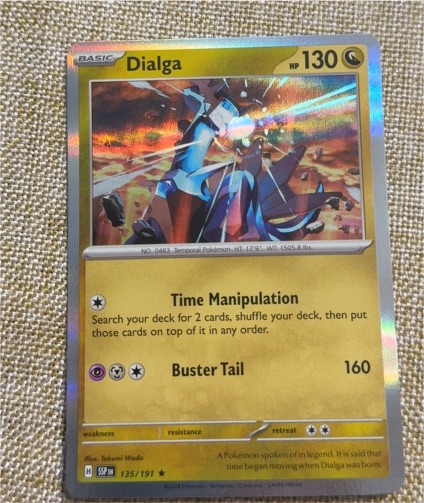 2024 Pokémon SV08: Surging Sparks #135 Dialga — front