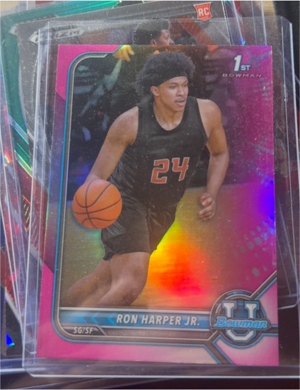 2022 Bowman University Chrome #32 Ron Harper Jr. — front
