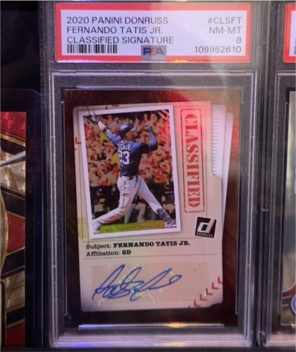 2020 Panini Donruss #CLS-FT Fernando Tatis Jr. Classified Signature — front