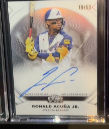 2025 Topps Chrome Black #19/50 Ronald Acuna Jr. — front