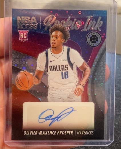 2023-24 Panini Hoops Premium Stock Rookie Ink #29 Olivier-Maxence Prosper — front