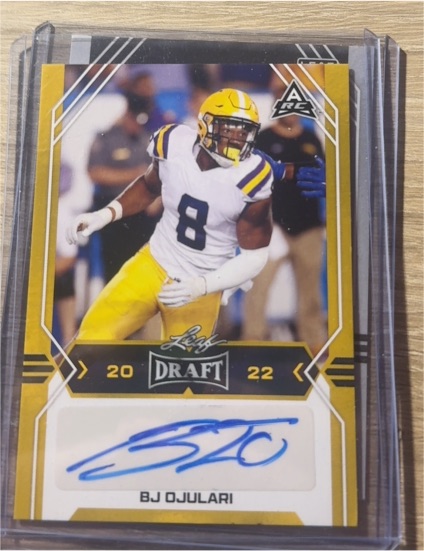 2022 Leaf Draft #BA-BJO BJ Ojulari — front