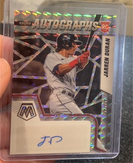 2022 Panini Mosaic Rookie Autographs #Jarren Duran — front