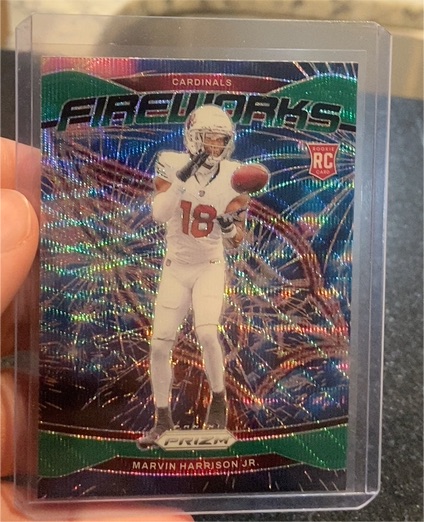 2024 Panini Prizm Fireworks #20 Marvin Harrison Jr. — front