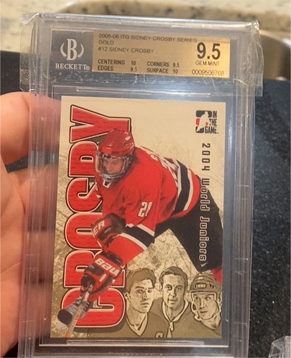 2005-06 ITG Sidney Crosby Series Gold Rookie Card #12 Sidney Crosby — front