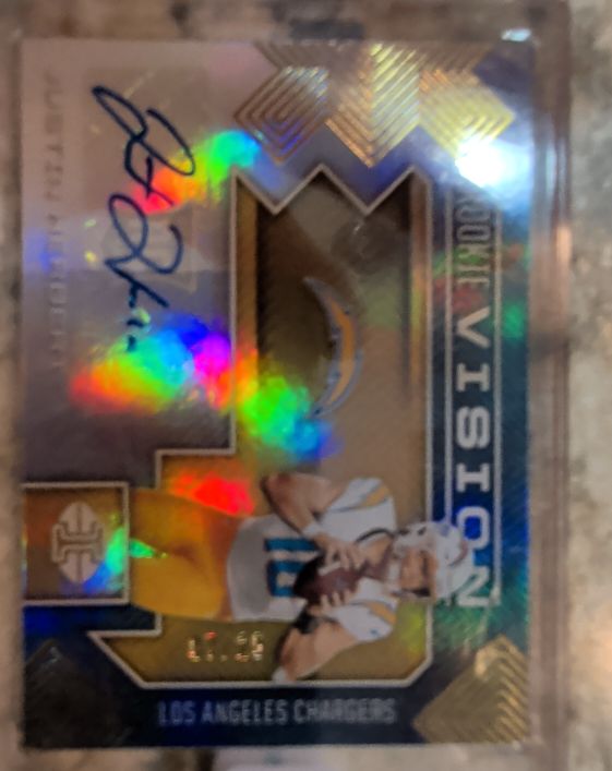 2020 Panini Illusions Rookie Vision #RV-JH Justin Herbert — front