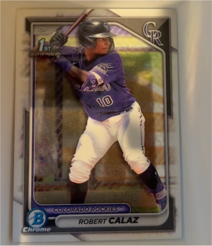 2024 Bowman Chrome Prospects #BCP-131 Robert Calaz — front