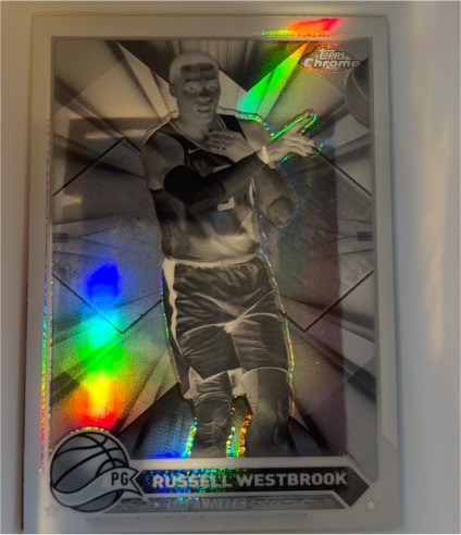 2023-24 Topps Chrome #110 Russell Westbrook Negative Refractors — front