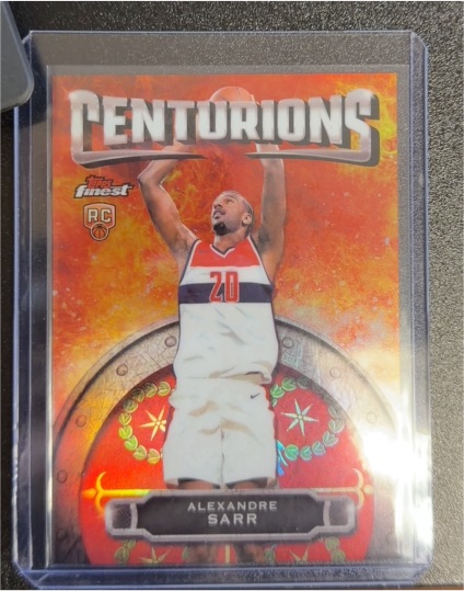 2024-25 Topps Finest Centurions Alexandre Sarr — front