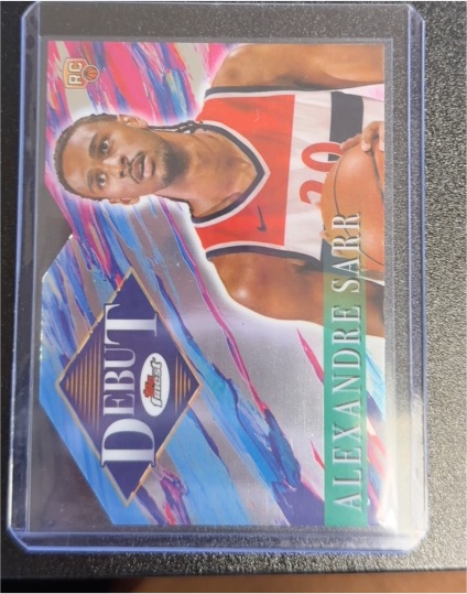 2024-25 Topps Finest Debut #D-4 Alexandre Sarr — front