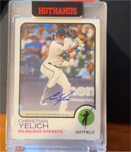 2022 Topps Heritage #10 Christian Yelich — front