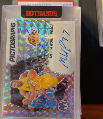 2022 Panini Mosaic Pictographs #CR16 Metta World Peace — front