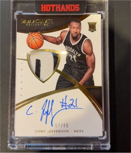 2014-15 Panini Immaculate Collection #116 Cory Jefferson — front