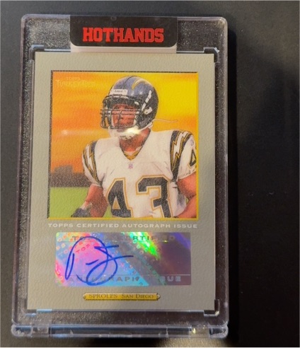 2005 Topps Turkey Red Darren Sproles San Diego Chargers Autograph — front