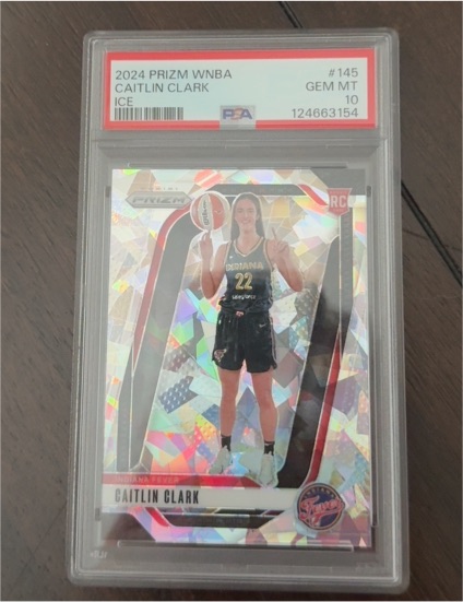 2024 Panini Prizm WNBA #145 Caitlin Clark Ice Prizm — front
