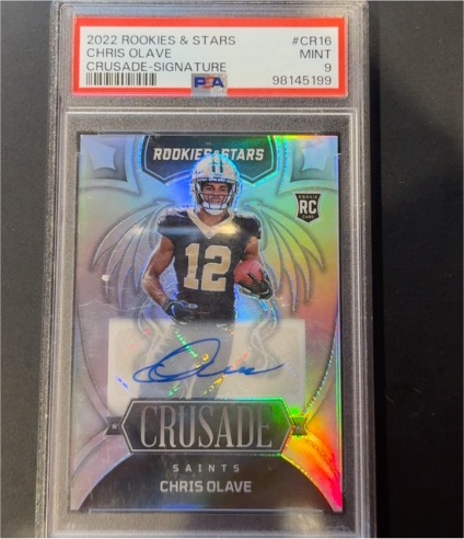 2022 Panini Rookies & Stars #CR16 Chris Olave Crusade-Signature — front
