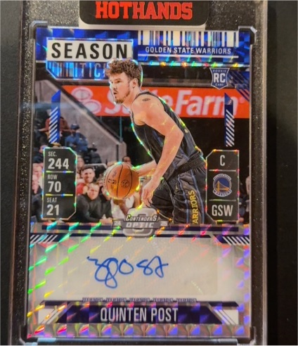 2024-25 Panini Contenders Optic Season Ticket #Quinten Post — front