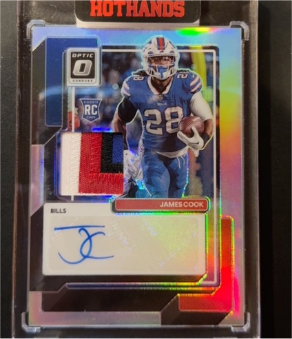 2022 Donruss Optic #RPA-JC James Cook — front