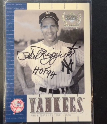2000 Upper Deck Yankees Legends #11 Phil Rizzuto — front