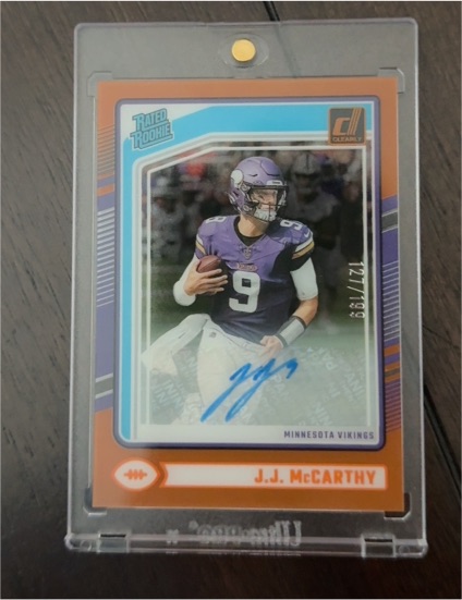 2024 Panini Clearly Donruss #12 J.J. McCarthy — front