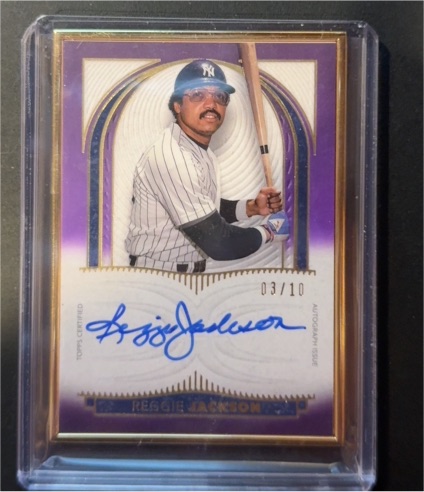 2021 Topps Definitive Collection #03/10 Reggie Jackson — front