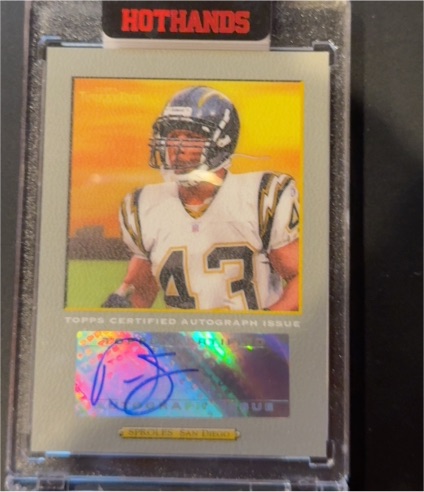 2001 Topps Autographs #TA-DS Darrien Sproles — front