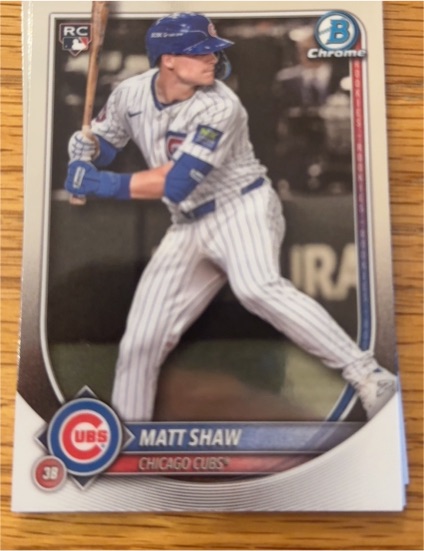 2025 Bowman Chrome #46 Matt Shaw — front