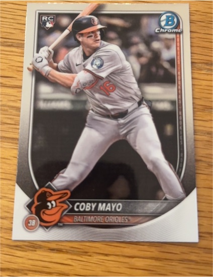 2025 Bowman Chrome #37 Coby Mayo — front