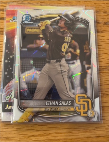 2025 Bowman Chrome #BCP-169 Ethan Salas — front
