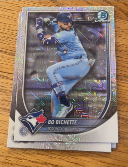 2025 Bowman Chrome #92 Bo Bichette Mojo Refractor — front