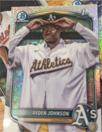 2025 Bowman Chrome #BCP-197 Ayden Johnson — front